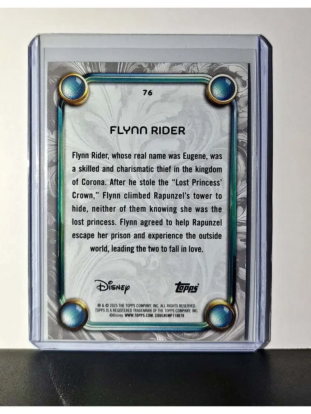 Flynn Rider 2025 Topps Disney Wonder #76 Card Tangled